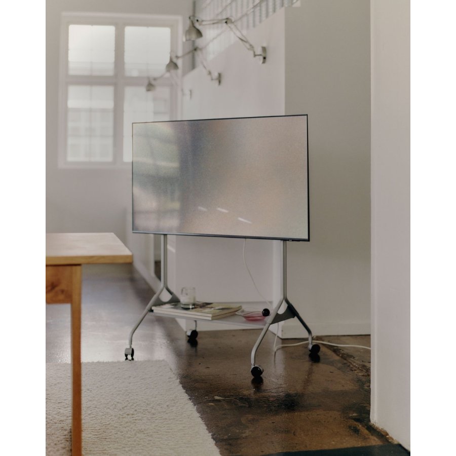 Pedestal Moon Tall TV-Stander 121,5 cm, Cloudy Silver